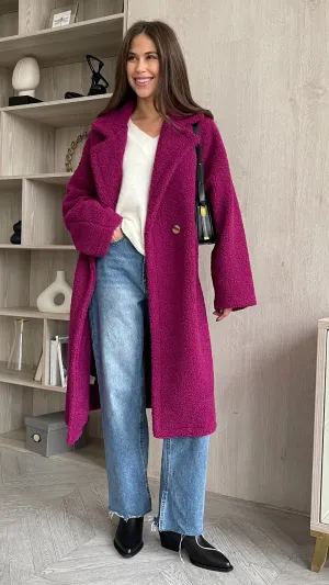 ADRIANA COAT - MAGENTA