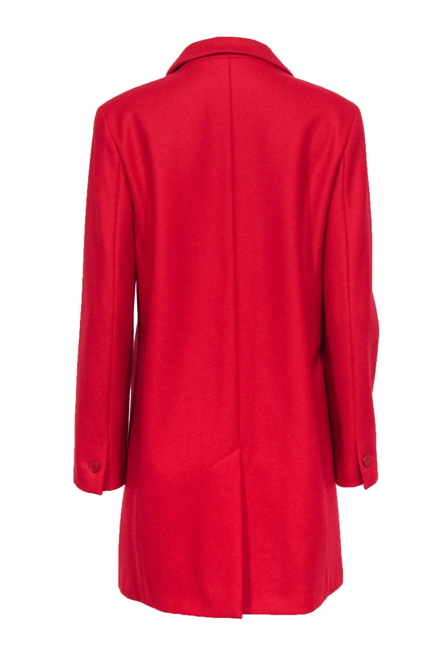 Agnes B. - Red Wool Blend Longline Coat Sz M