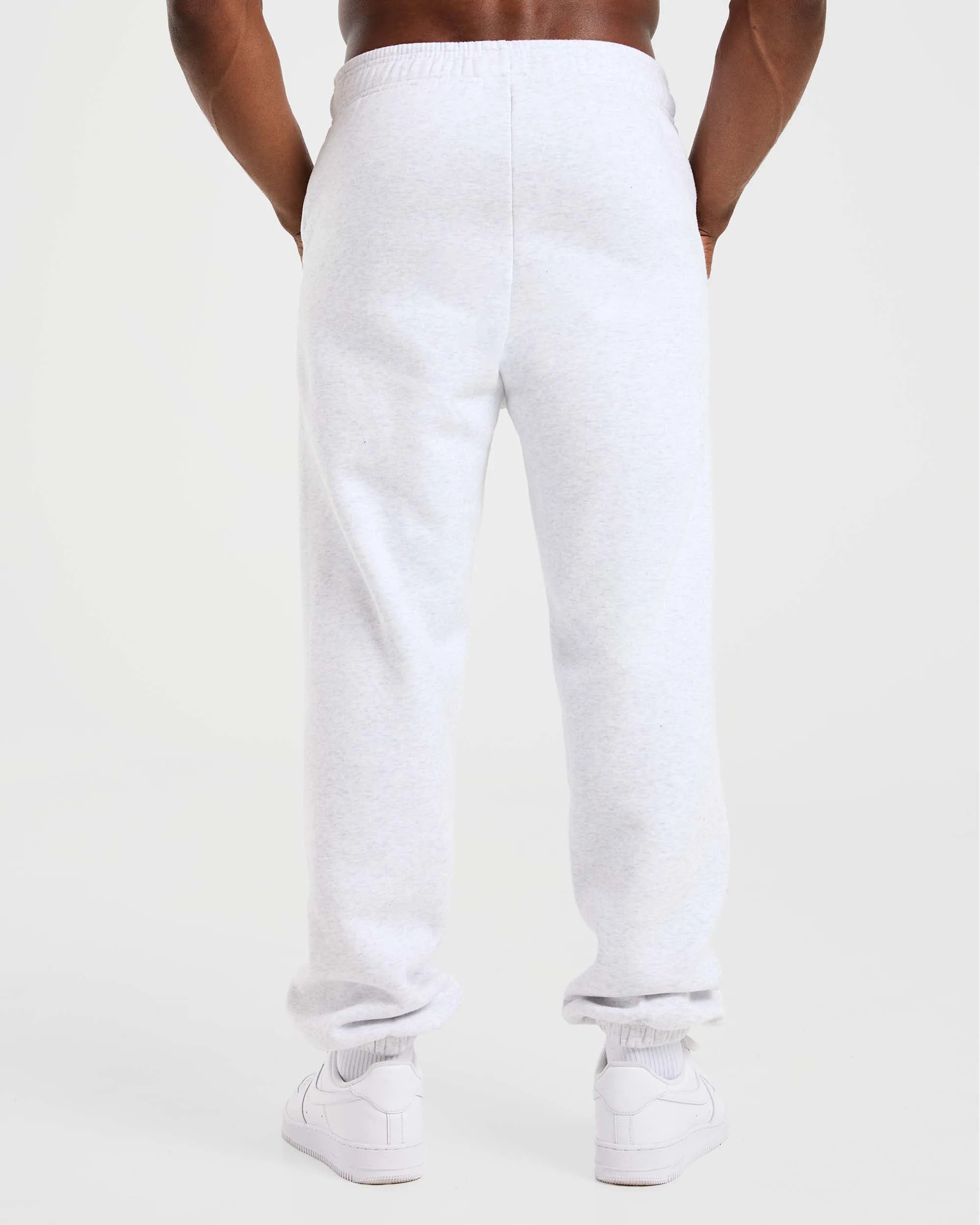 Athletics Oversized Joggers - Grey Marl