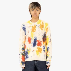 Awake NY Applique Sweater / Tie Dye