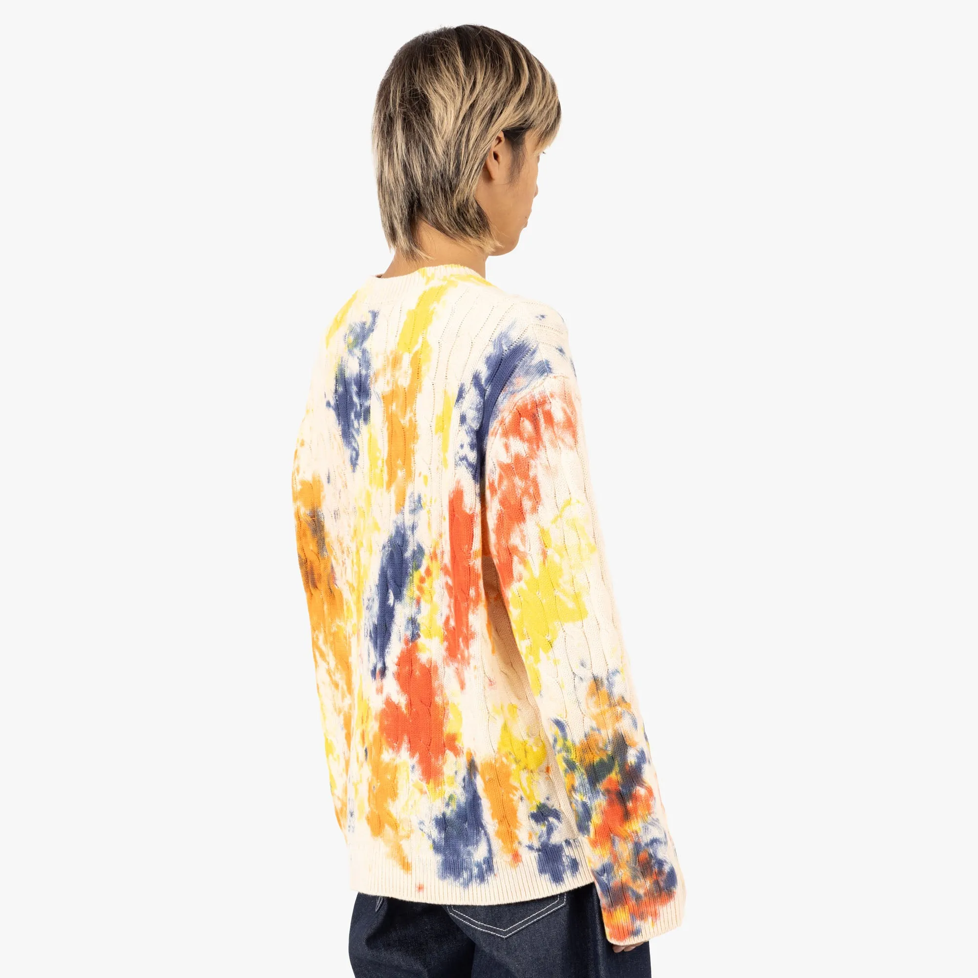 Awake NY Applique Sweater / Tie Dye