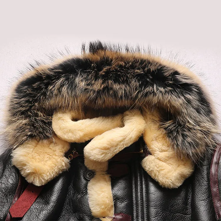 B-7 Arctic Shearling Parka with Detachable Hood – WWII Inspired Warmth