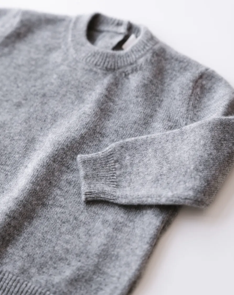 Baby Cashmere Sweater - Heather Grey