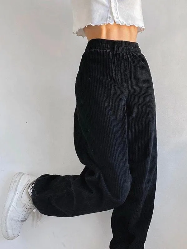 Baggy Hight waist Corduroy Pants