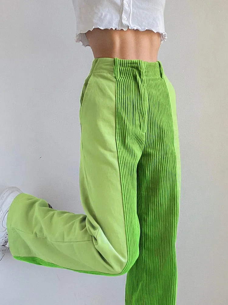 Baggy Hight waist Corduroy Pants