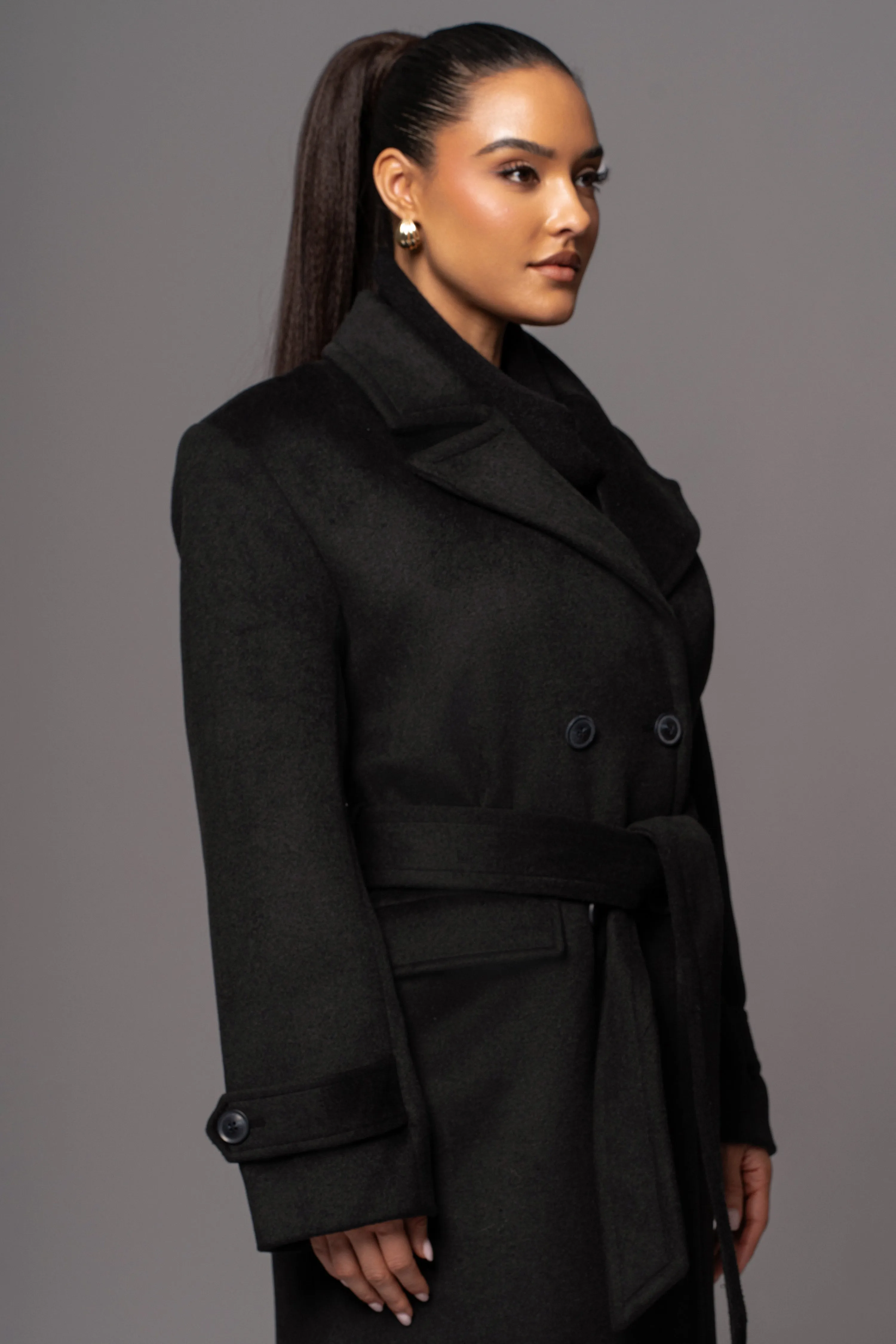 Black Rain Or Shine Longline Coat