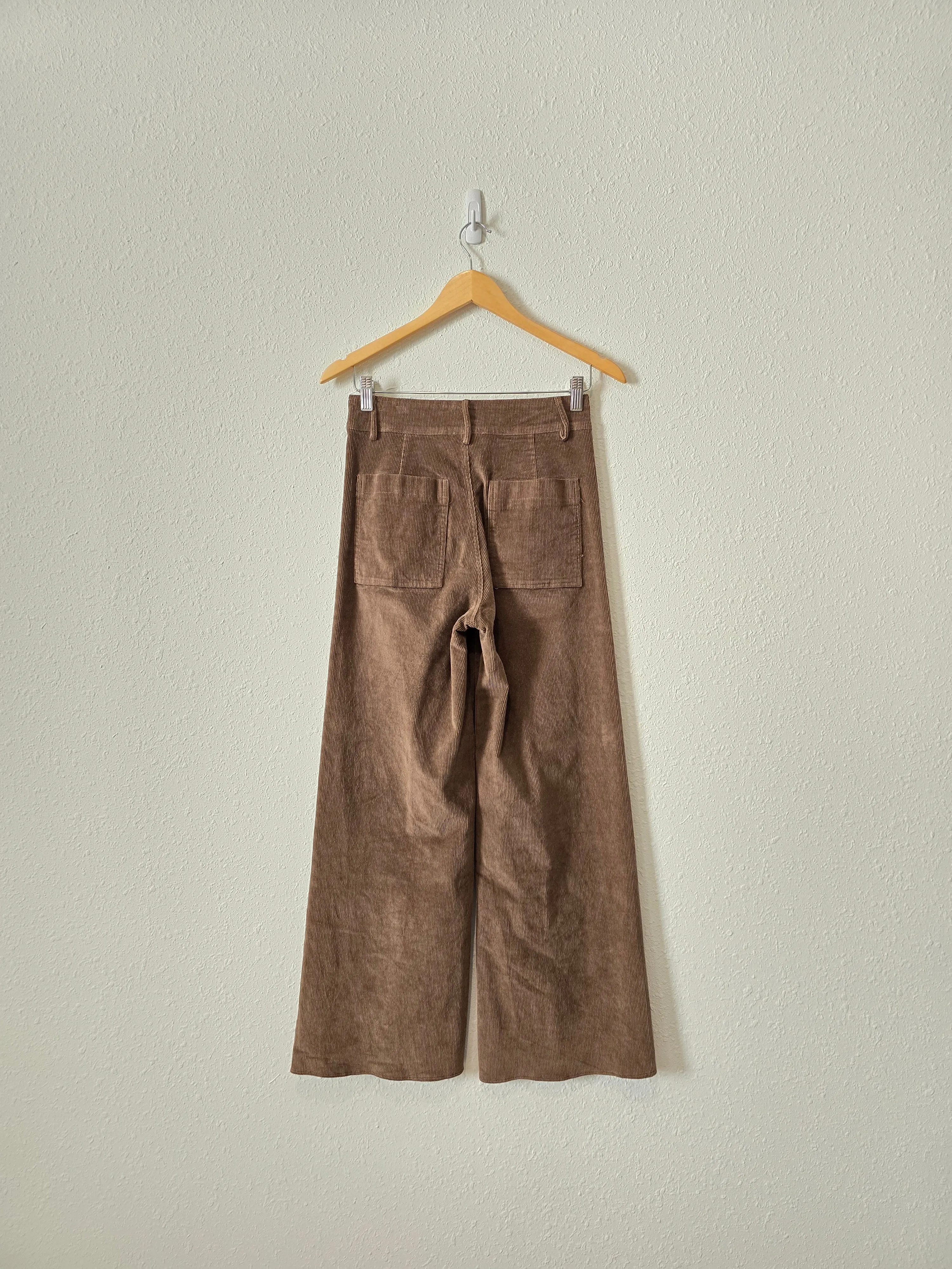 Brown Corduroy Wide Leg Pant (S)