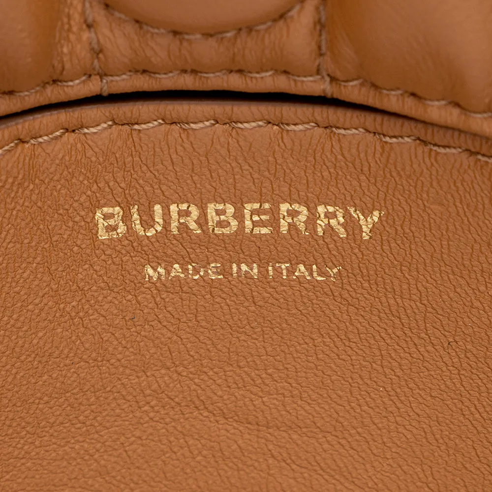 Burberry Quilted Lambskin Lola Small Bucket Bag (SHF-21197)