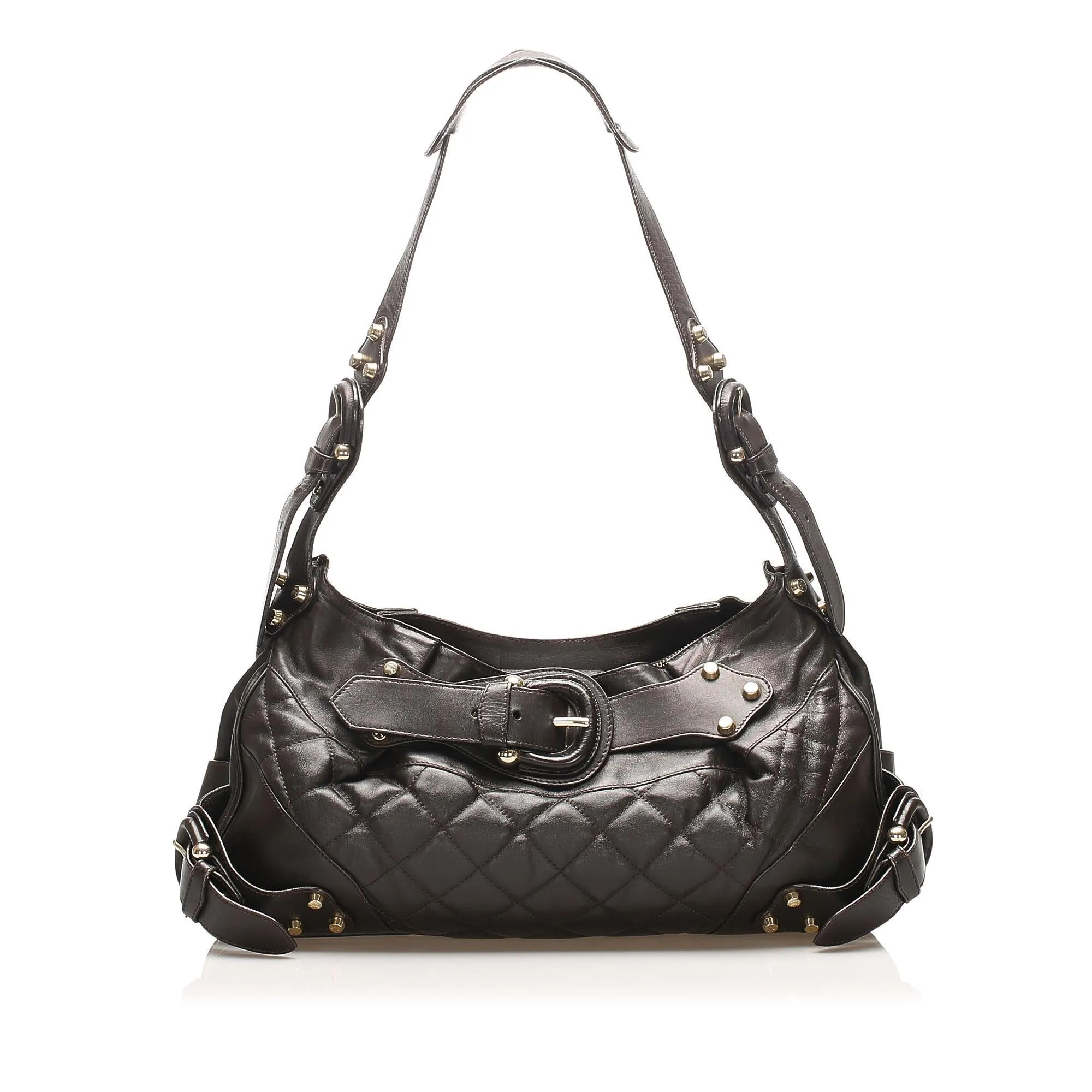 Burberry Quilted Leather Shoulder Bag (SHG-15091)