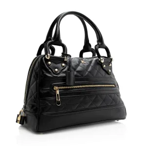 Burberry Quilted Leather Westbury Satchel (SHF-21477)