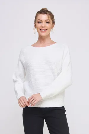 Cable Knit Dolman Pullover - 2 Colors!