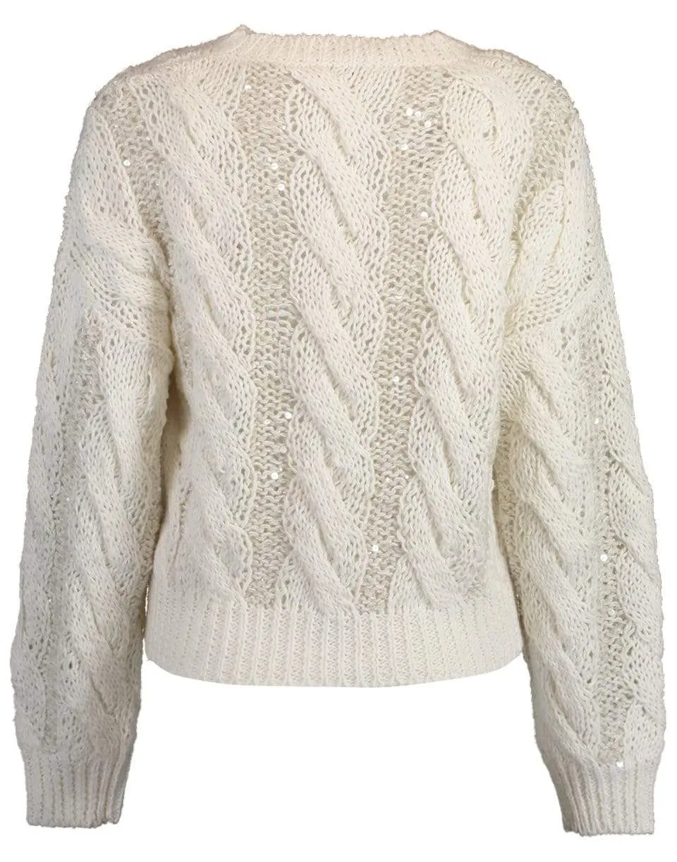 Cable Knit Pull Over Sweater