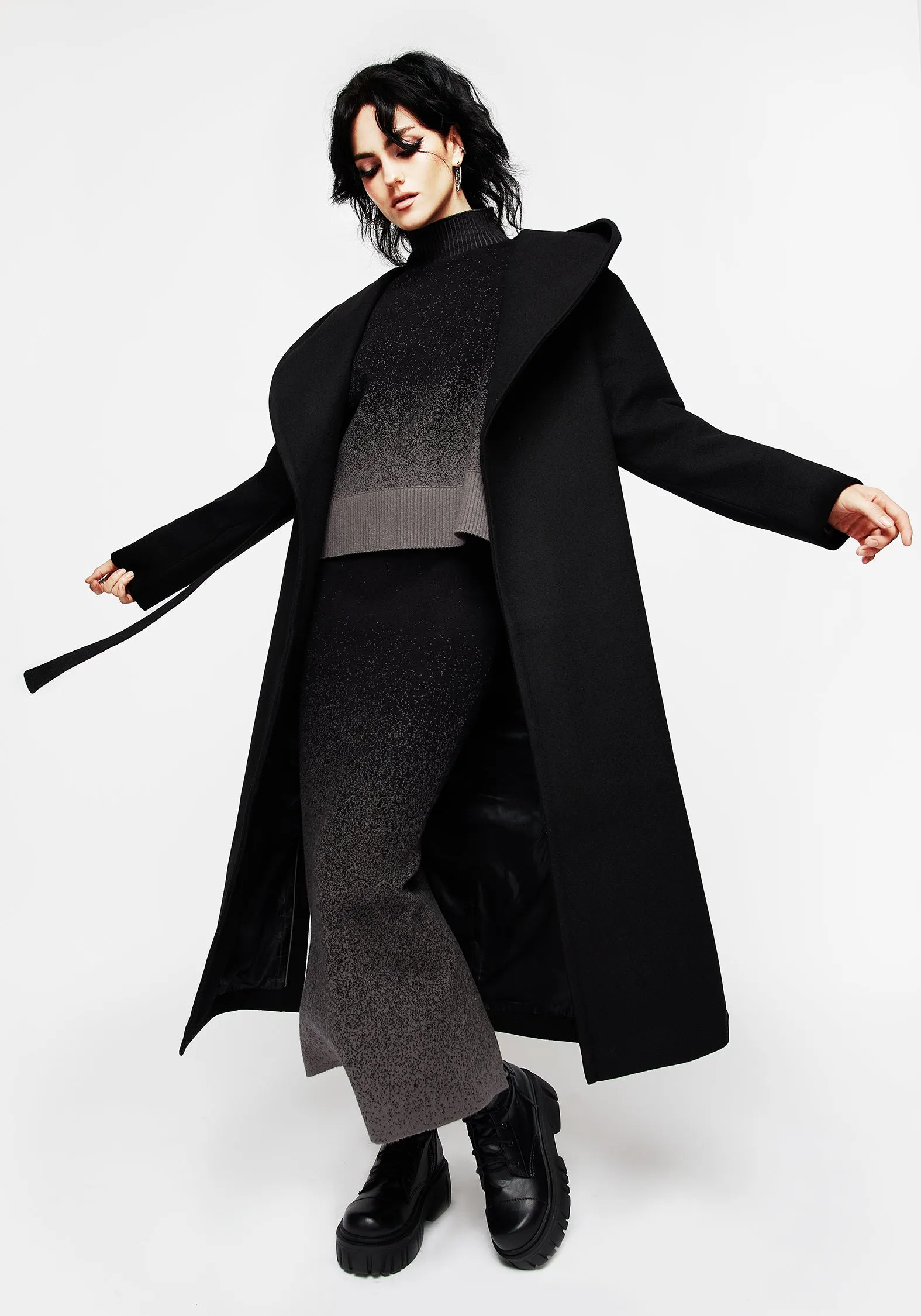 Catacomb Hooded Belted Coat