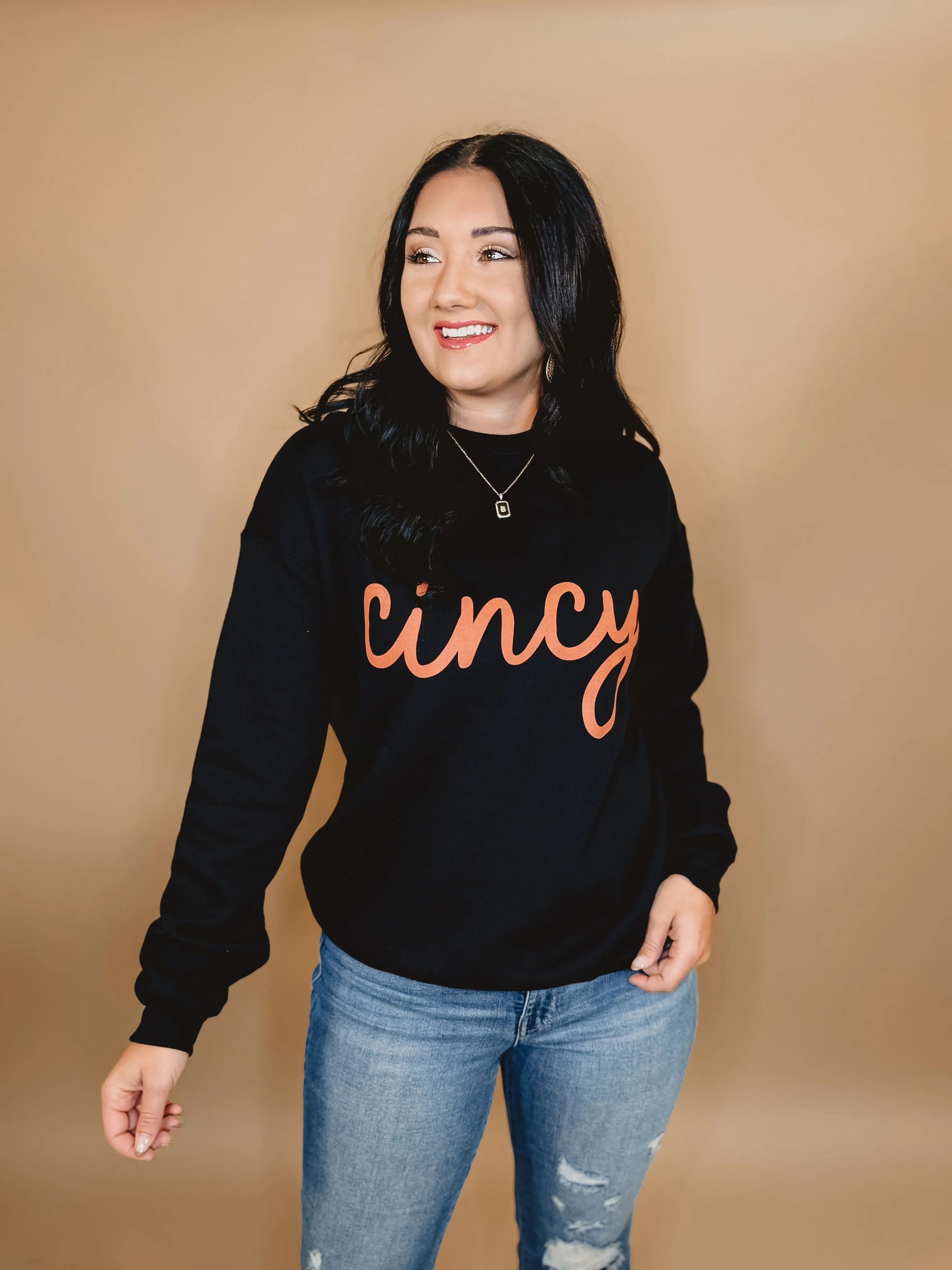 Cincy Fleece Sweatshirt - Black