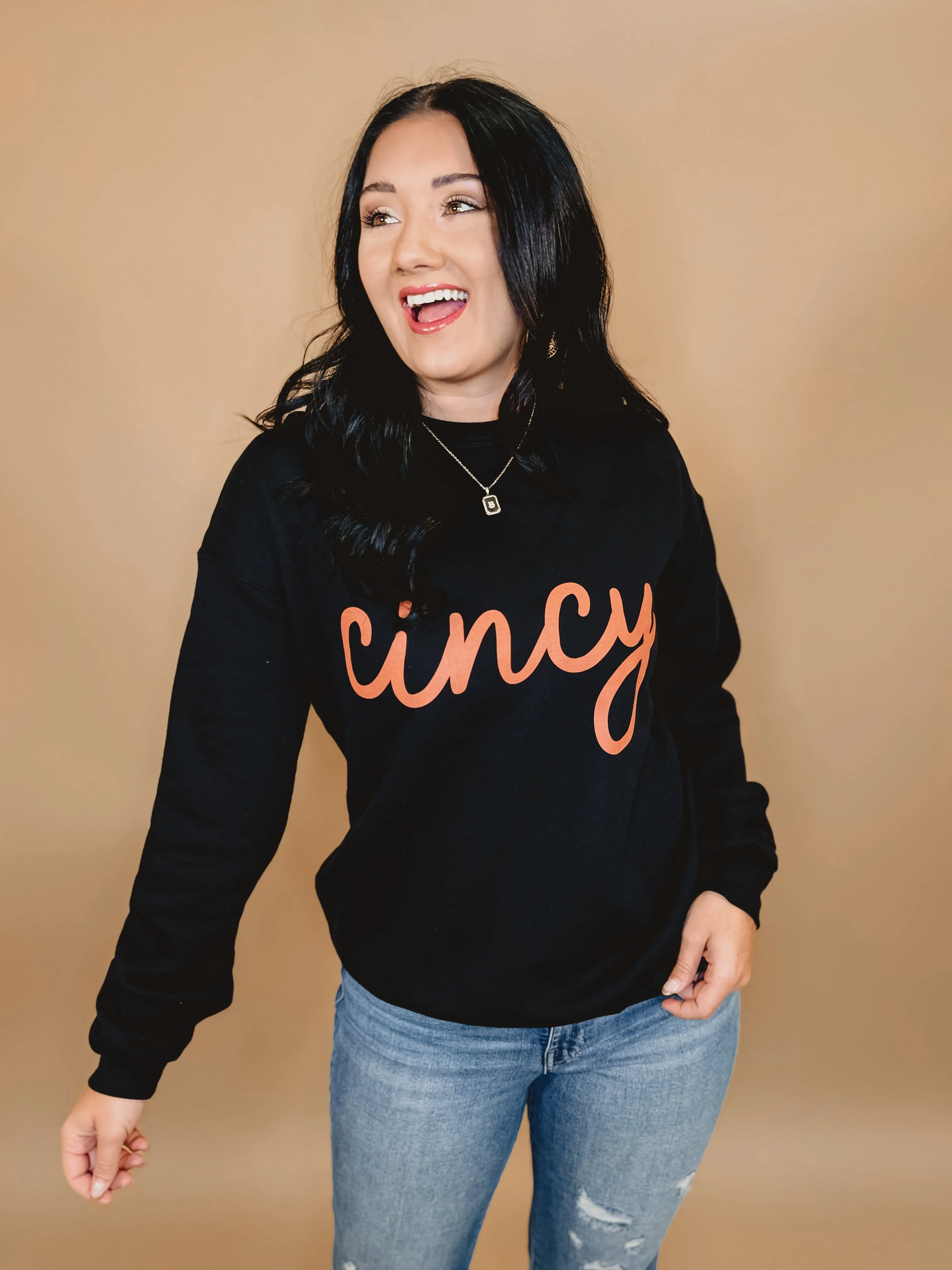 Cincy Fleece Sweatshirt - Black