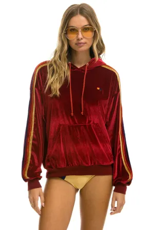 CLASSIC VELVET-PULLOVER HOODIE RELAXED-RED