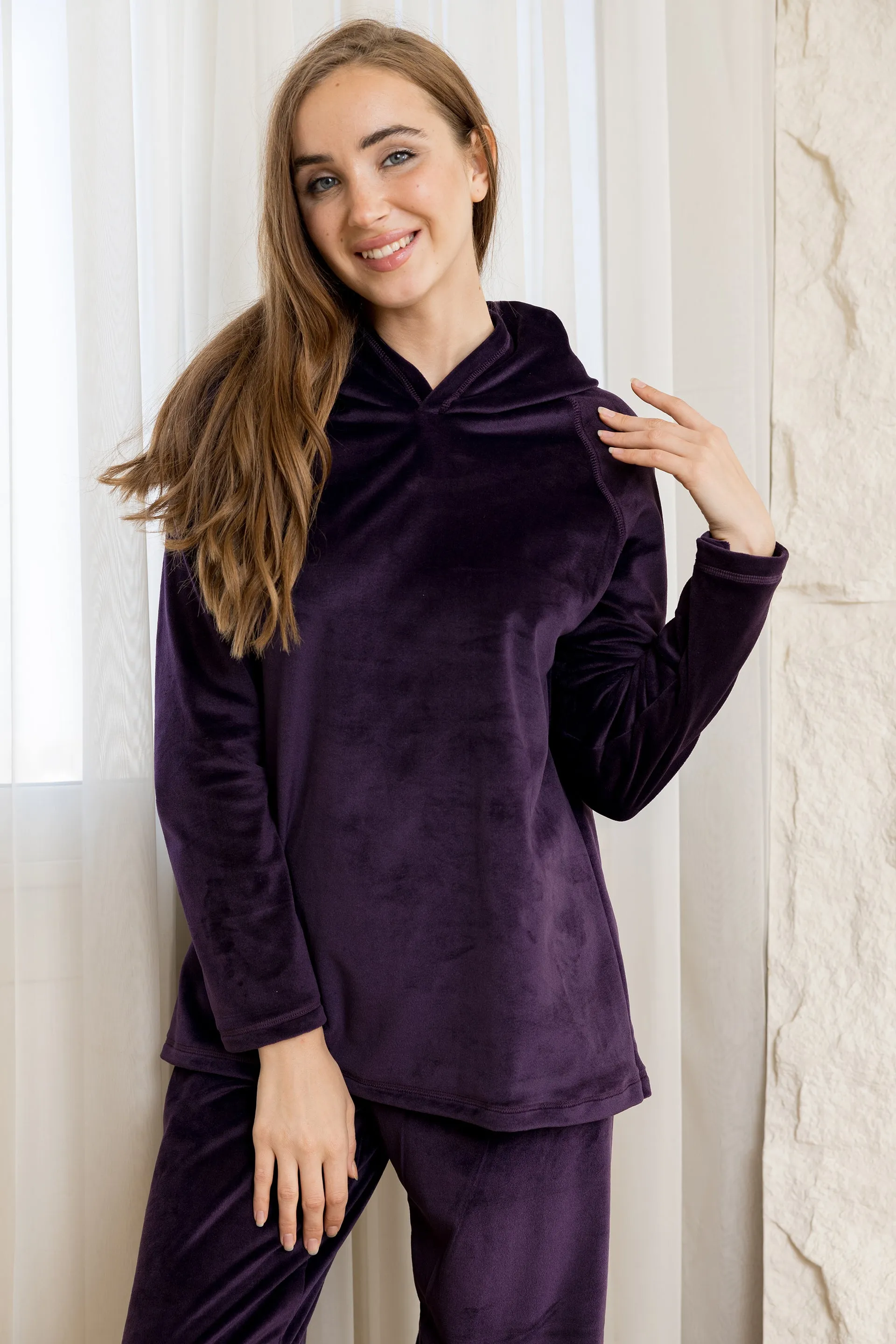 Comfort Hoodie Lounge Set - Purple