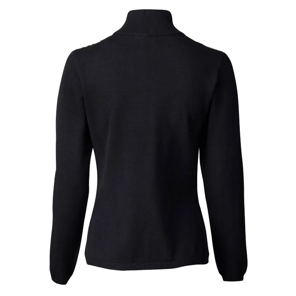 Daily Sports Romilly Cardigan Black Womens Full Zip Golf Sweater