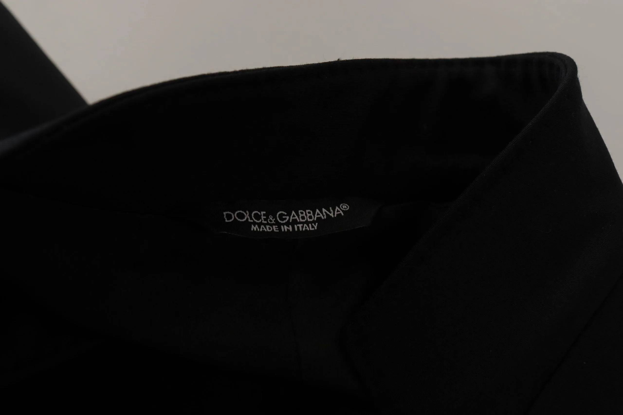 Dolce & Gabbana Black Wool Single Breasted Coat Men Blazer