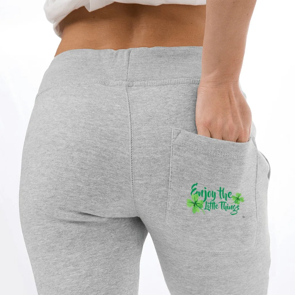 Enjoy the Little Tings Premium Fleece Joggers Tiny Zen Gardens