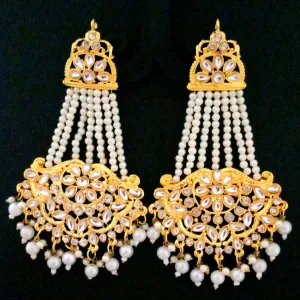 ''EXCLUSIVE''80-100 mm Hand Crafted Kundan Earrings Sold by per Pair pack