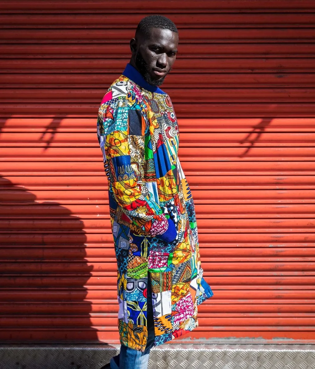 Festival Coat in Patchwork African Print