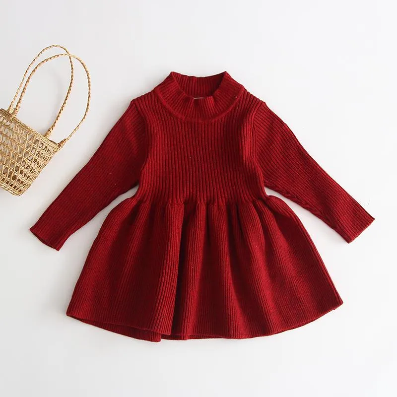 Girls Knitted Sweater Dress