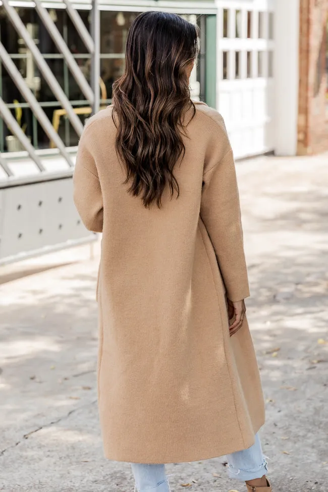 Go Where You Choose Tan Long Cardigan FINAL SALE