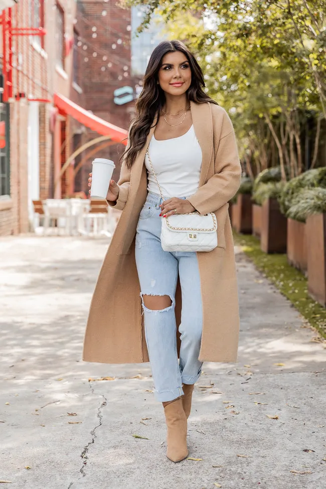 Go Where You Choose Tan Long Cardigan FINAL SALE