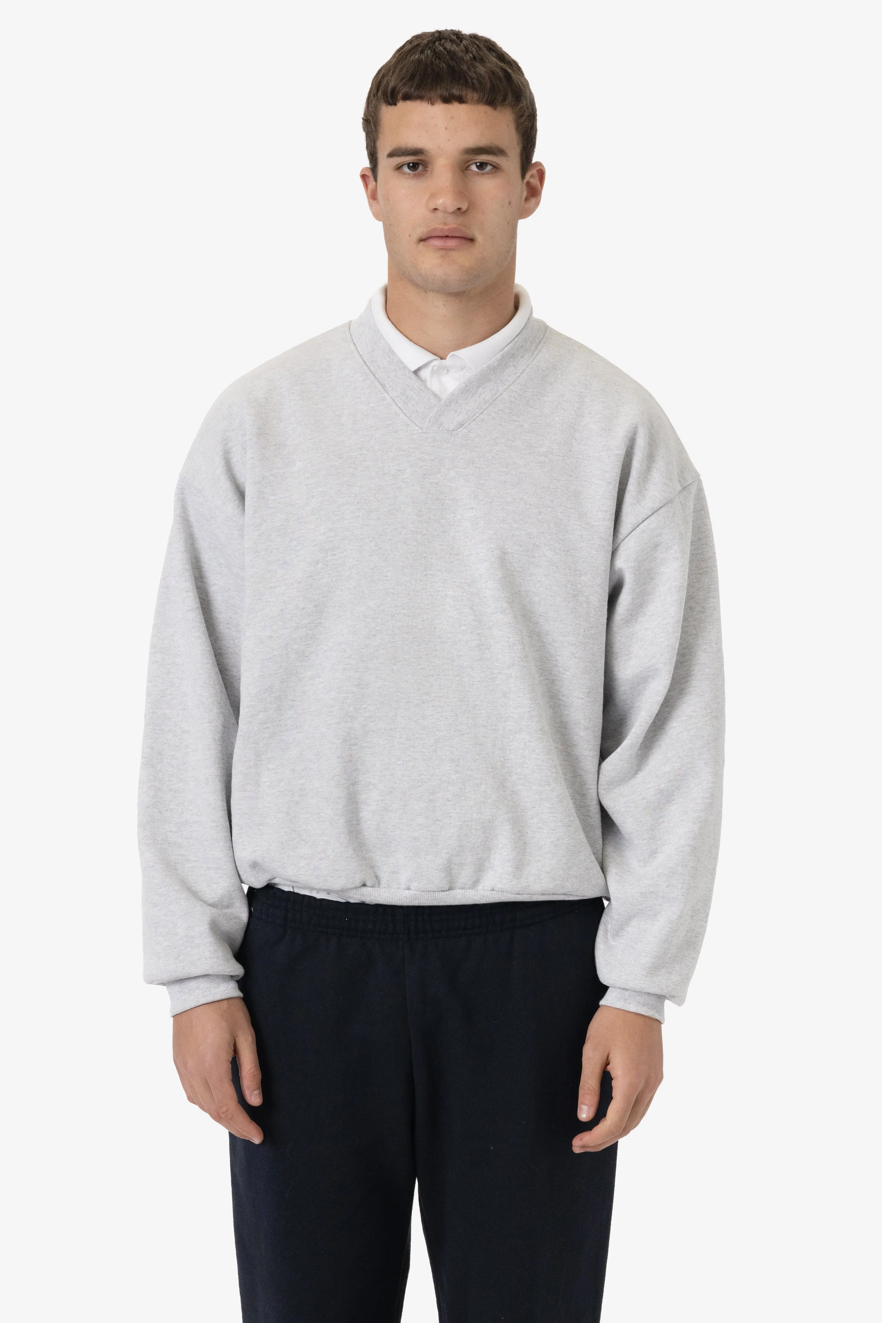 HF-56WIDE - Heavy Fleece V-Neck Wide Fit Sweatshirt