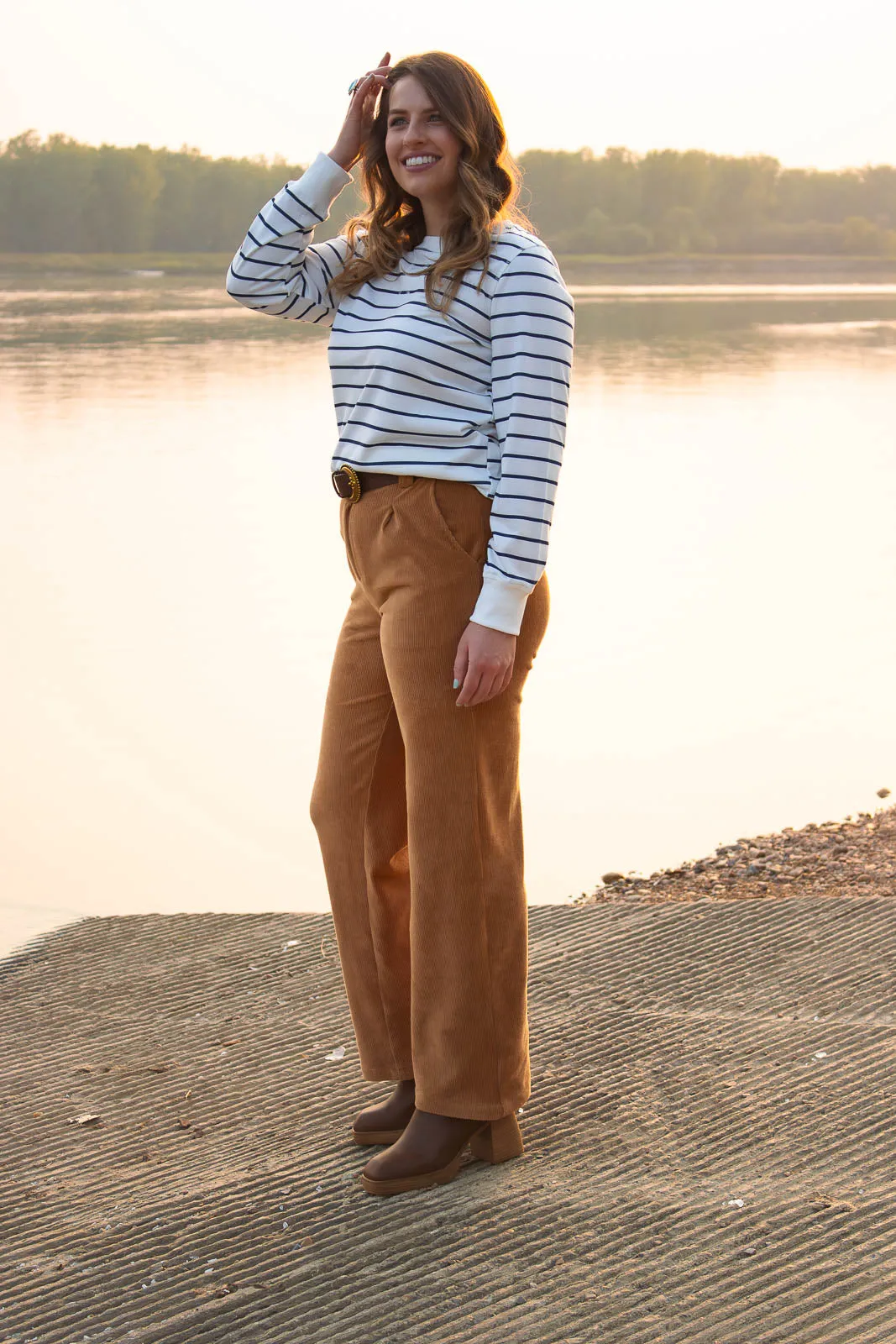 Hilary Corduroy Wide Leg Pant