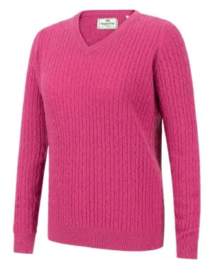 Hoggs of Fife Lauder Ladies Cable Pullover