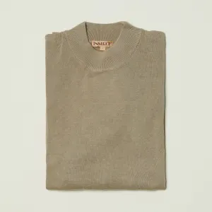 Inserch Cotton Blend Mock Neck Sweater Taupe 4308-00008