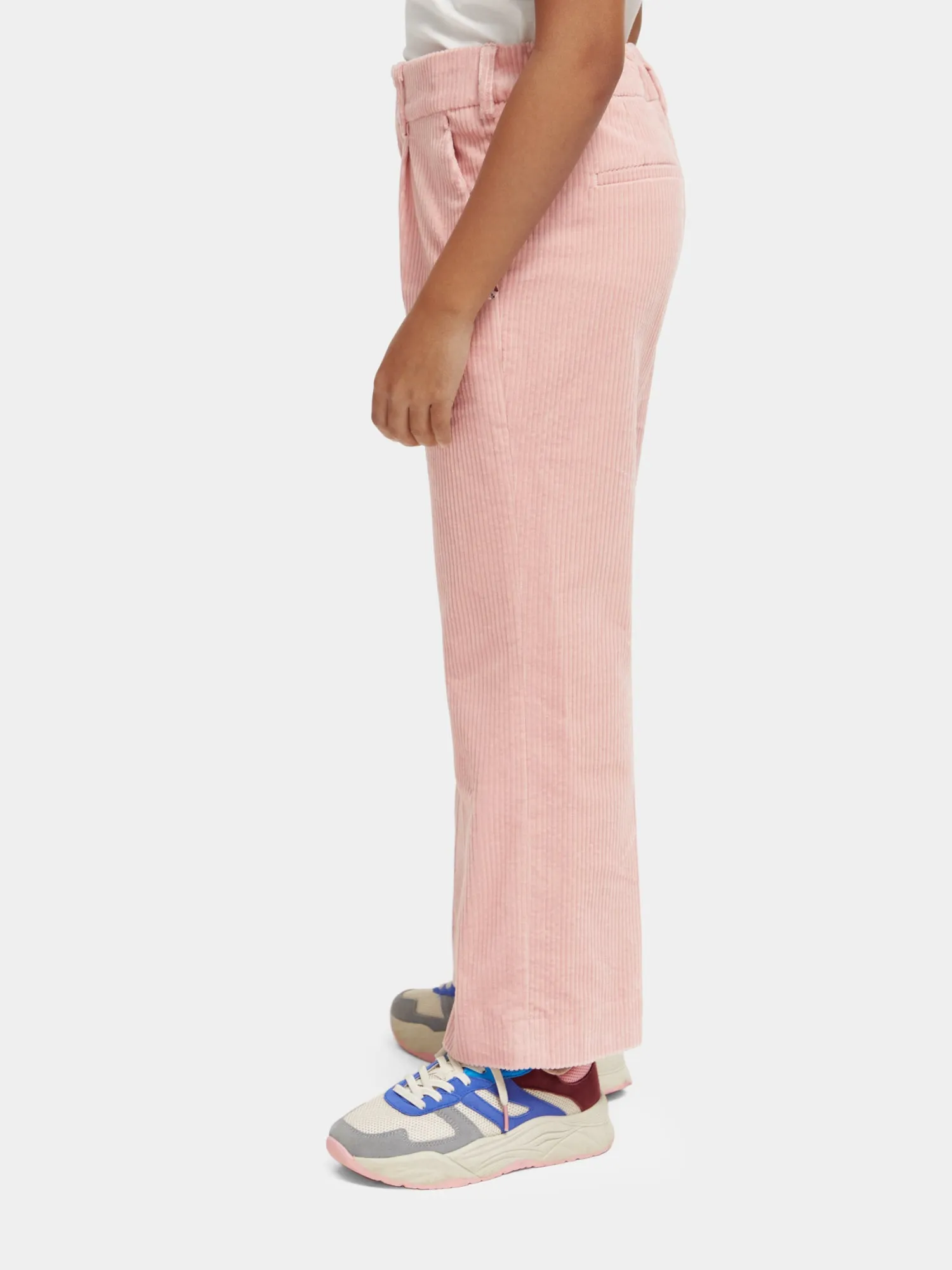 Kids - High-rise wide-leg corduroy pants