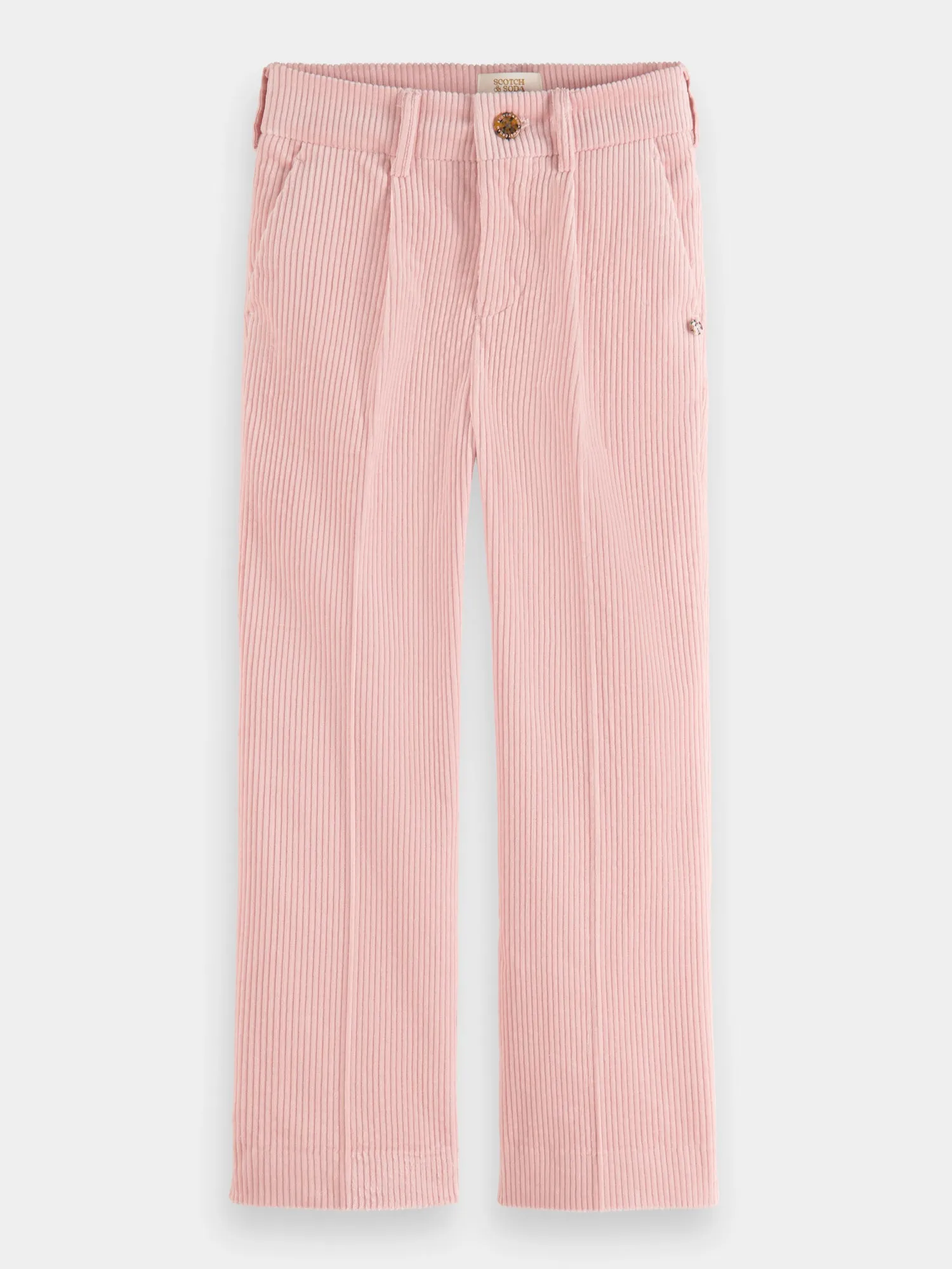 Kids - High-rise wide-leg corduroy pants