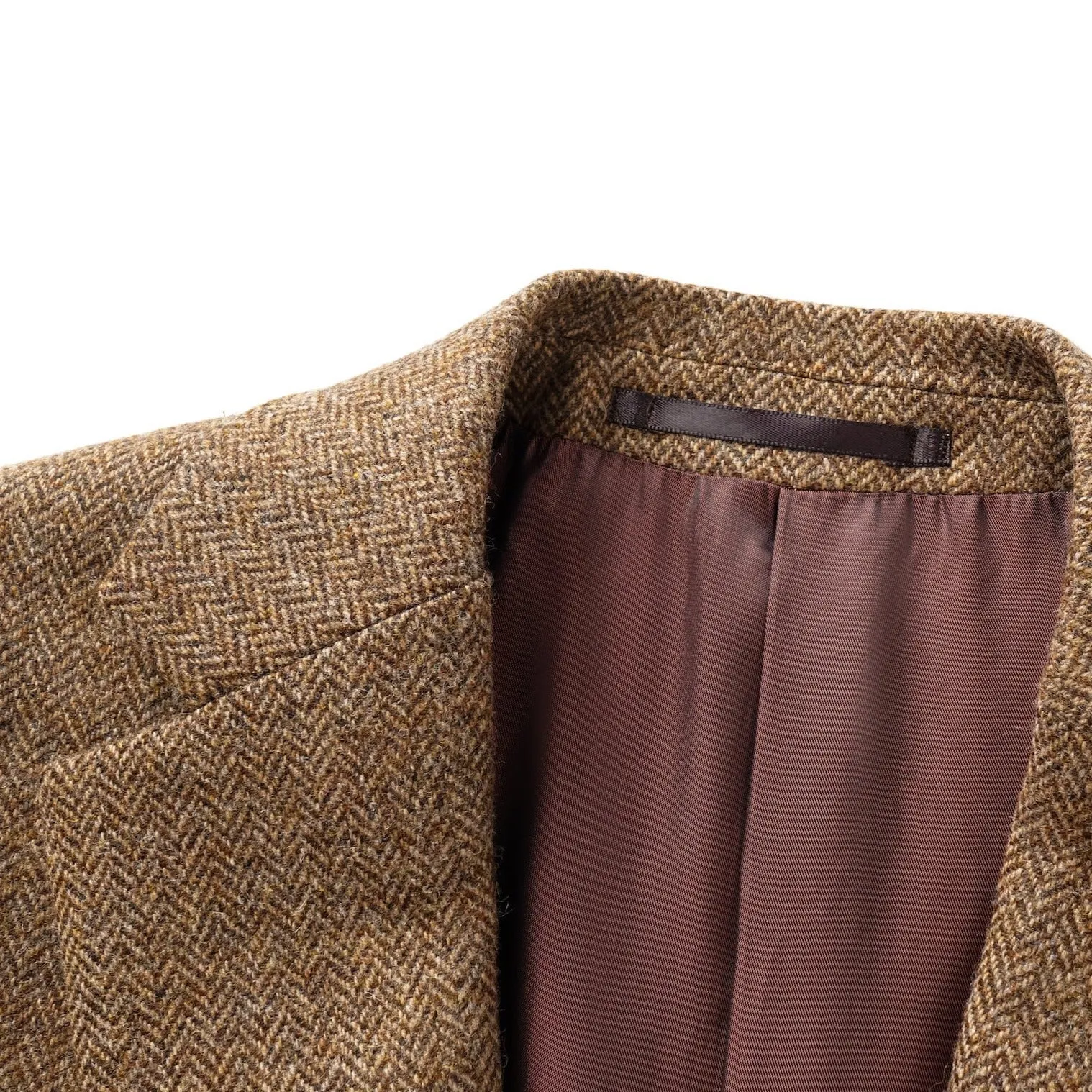 LAMBSWOOL HERRINGBONE BLAZER - A.MOON