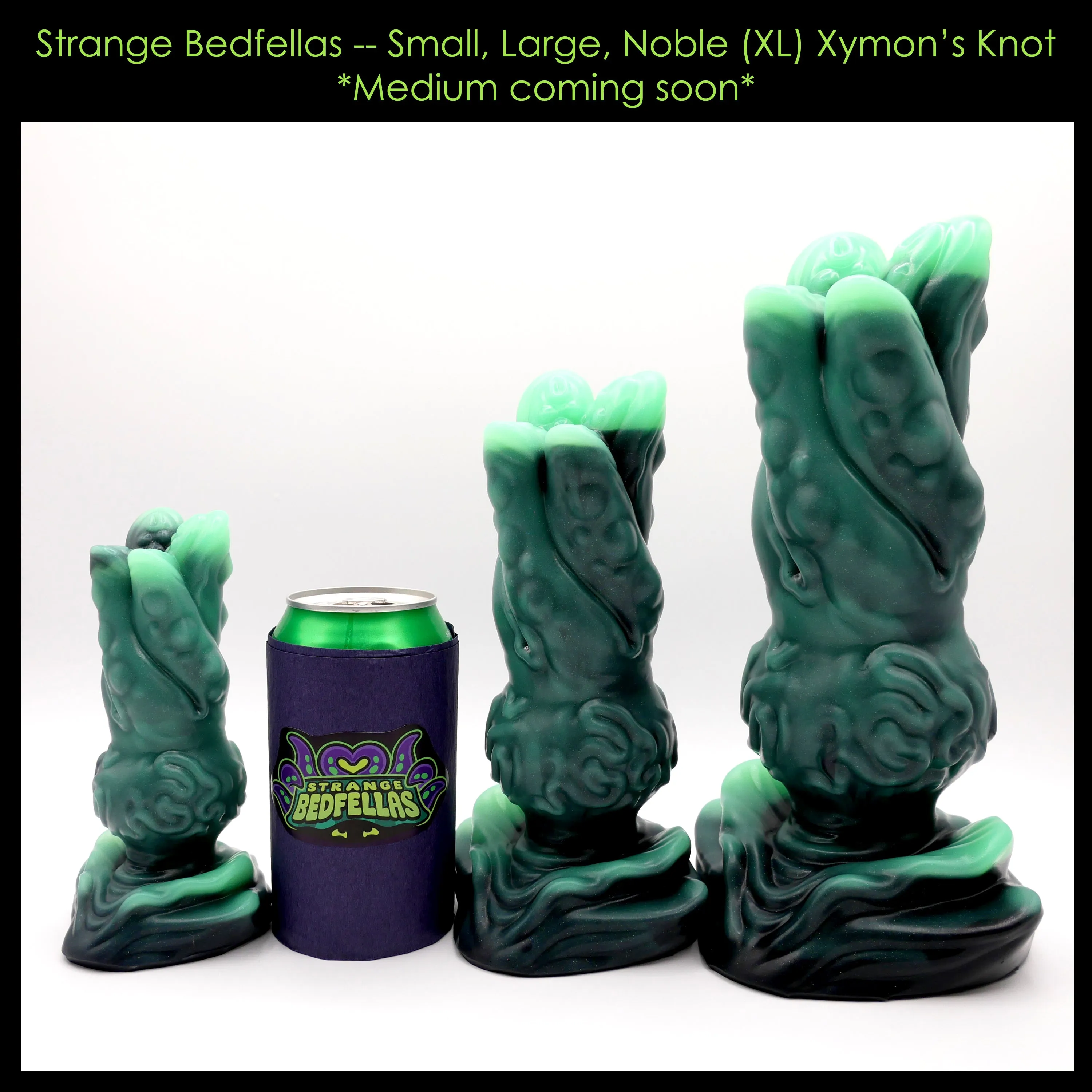 Large Xymon's Knot -- Near Clear 31* silicone -- XK-11