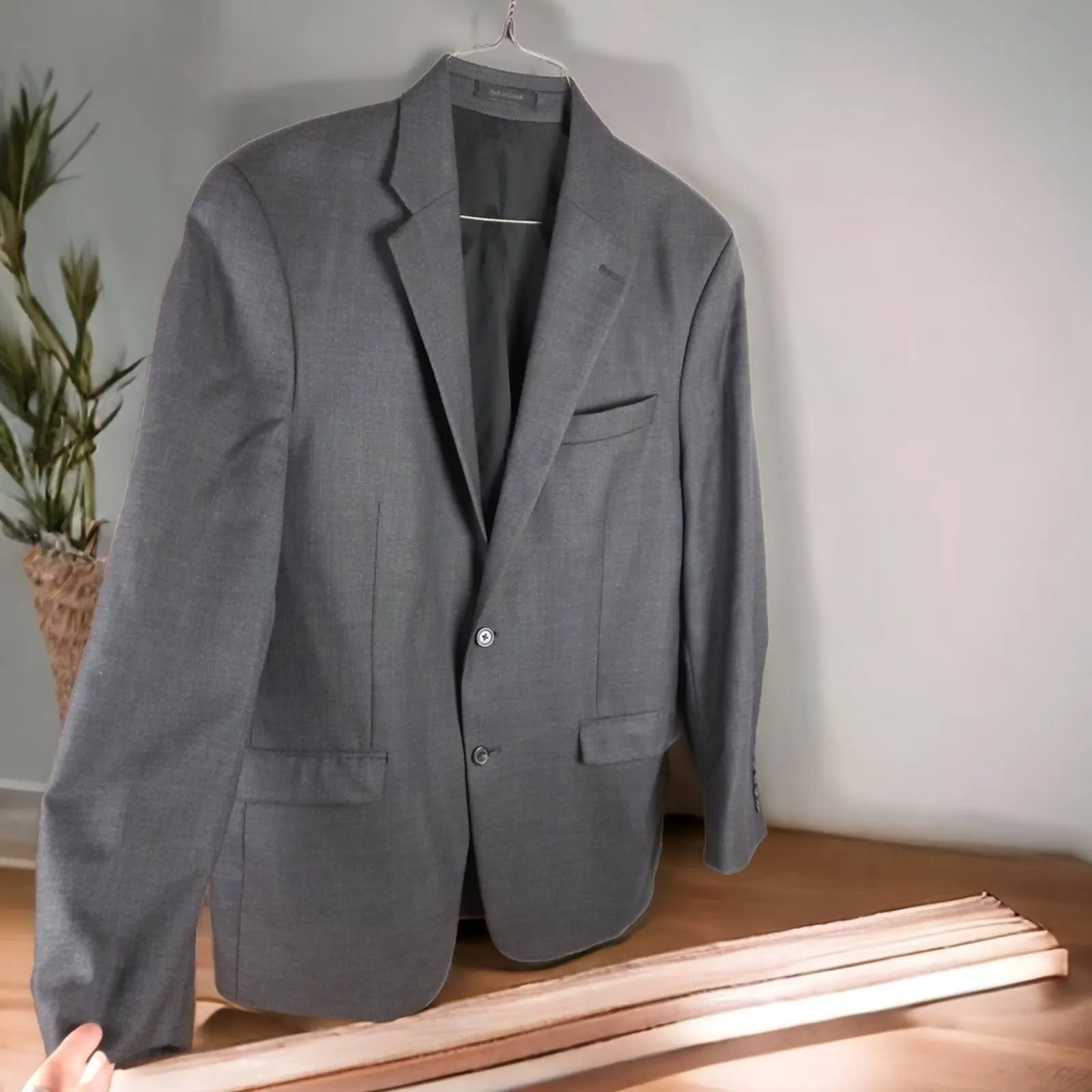 Lauren Ralph Lauren Suit Jacket Blazer Sport Coat Classic Gray 42L