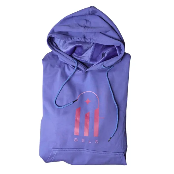 Lavender Logo Hoodie (Silver Fox Velvet Lined)