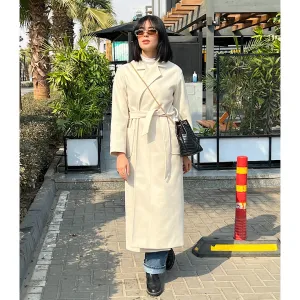 Light beige long coat