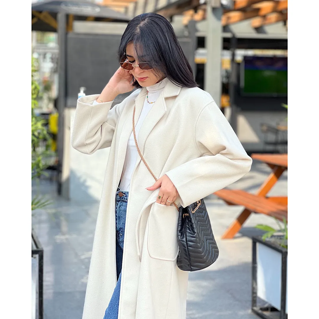 Light beige long coat