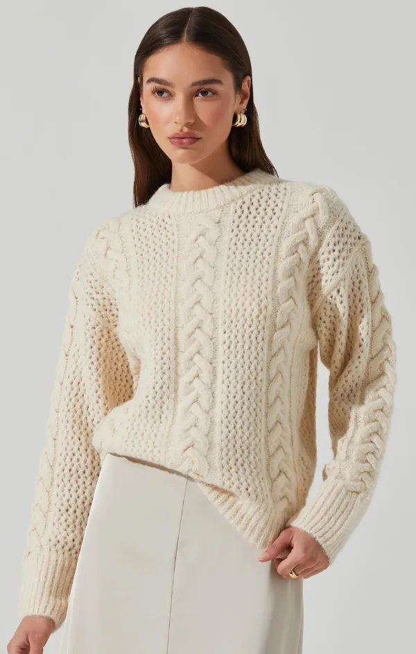 Lizbeth Cable Knit Sweater