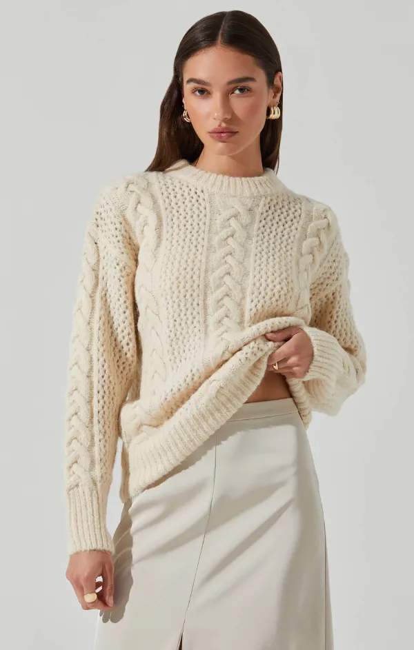 Lizbeth Cable Knit Sweater