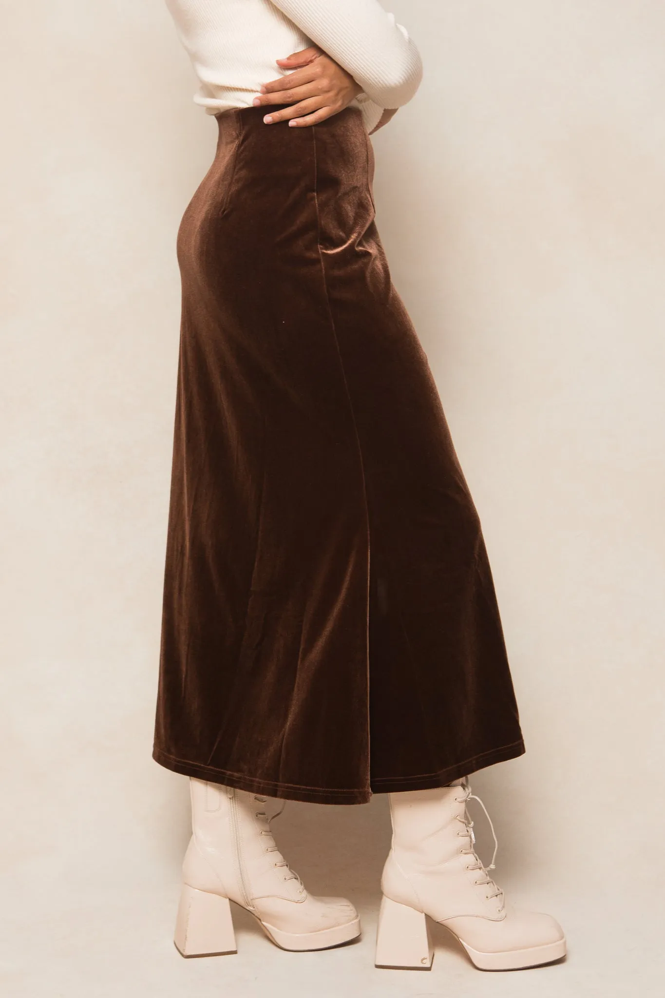 Logan Skirt in Brown - FINAL SALE