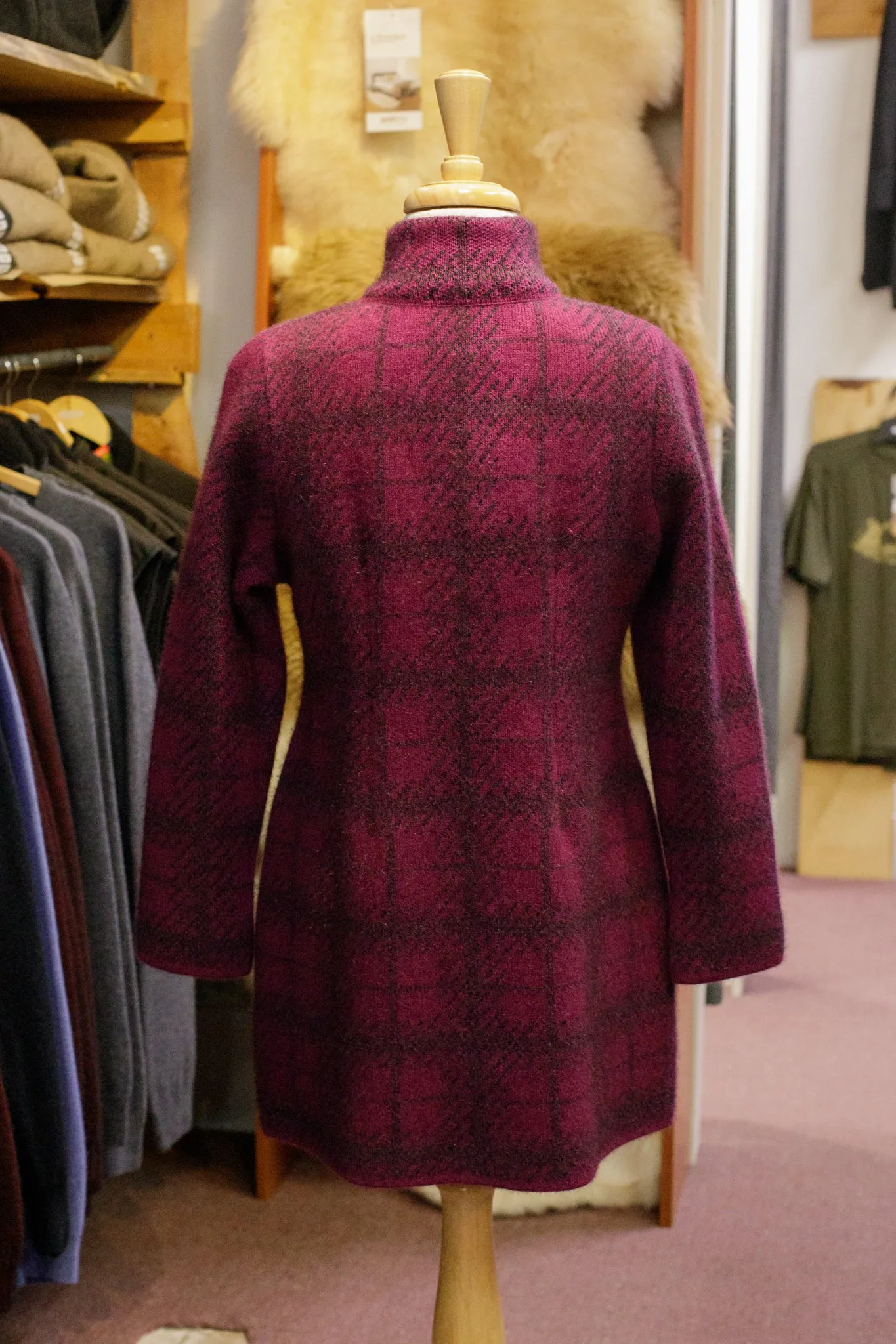 Longline Tartan Coat