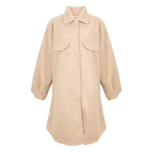 Lucerne Boiled Wool Coat in Beige