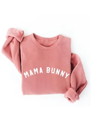 Mama Bunny Arch Women's Graphic Fleece Sweatshirt, Mauve