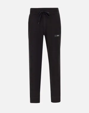 Men's Black Cotton Jogger Trousers