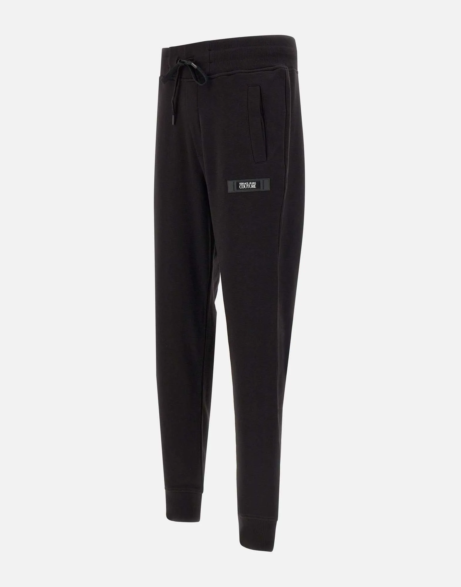 Men's Black Cotton Jogger Trousers