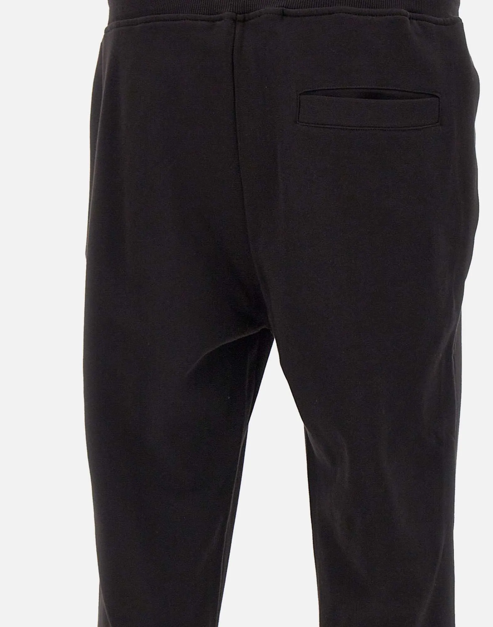 Men's Black Cotton Jogger Trousers